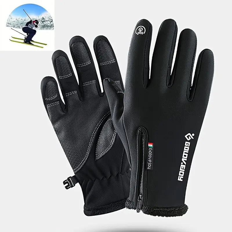 Gants de cyclisme hiver imperméables et antidérapants – Gants tactiles chauds pour vélo, VTT et sport en extérieur