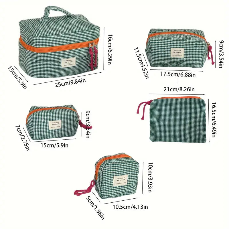 Trousse de toilette violet à motif Set de 3 pochettes pratiques et tendance