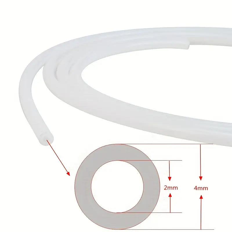 Tube en Silicone pour Imprimante 3D – Flexible, Résistant à la Chaleur, Compatible Bowden et Extrudeurs