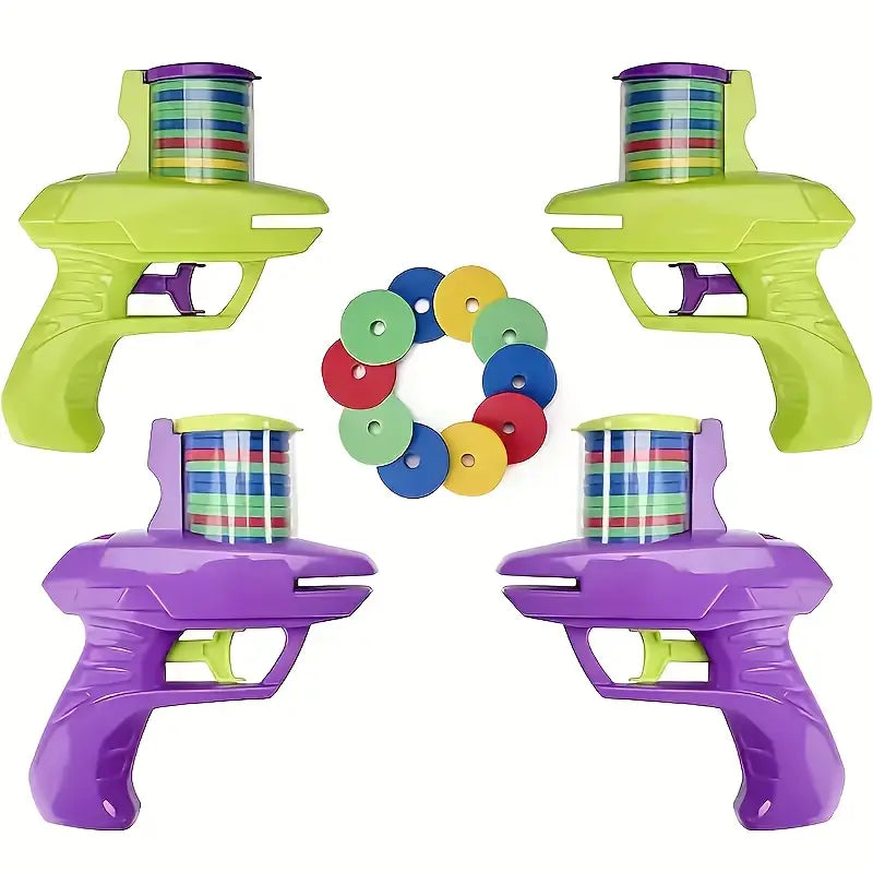 Pistolet Jouet Lance Disques en Mousse – Blaster Coloré Amusant et Sûr pour Enfants