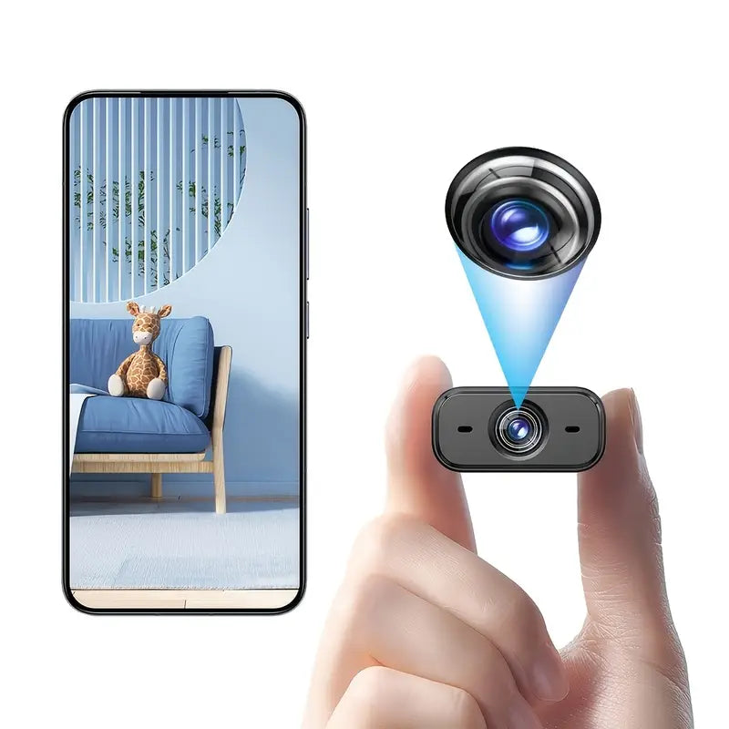 Mini Caméra WiFi HD Discrète – Caméra de Surveillance Intérieure avec Vision Nocturne et Contrôle via Smartphone