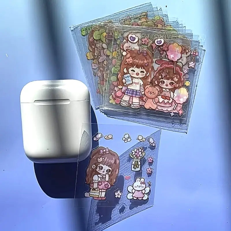 Autocollants Kawaii 3D pour Papeterie – Stickers Mignons Fillettes, Nourriture et Objets du Quotidien