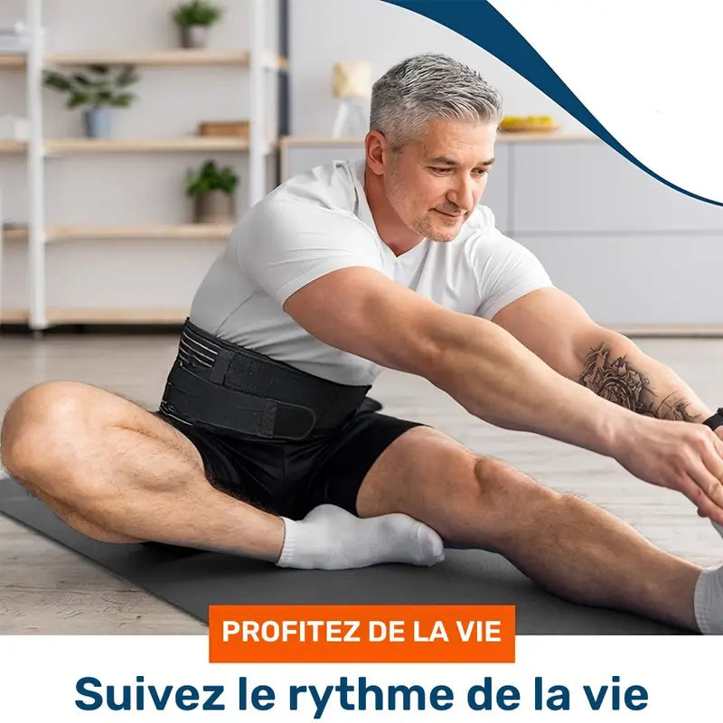 Ceinture lombaire de maintien renforcée – Soutien dos avec baleines métalliques pour sport et rééducation