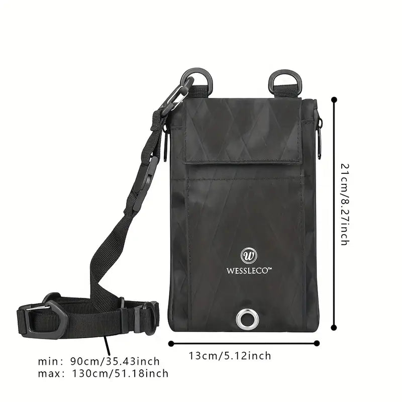 Sacoche tour de cou avec port USB Protège-passeport intelligent et antivol pour voyageur connecté