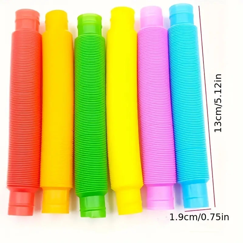 Tubes Pop It Sensoriels Colorés – Jouets Éducatifs et Anti-Stress pour Bébé et Tout-Petit