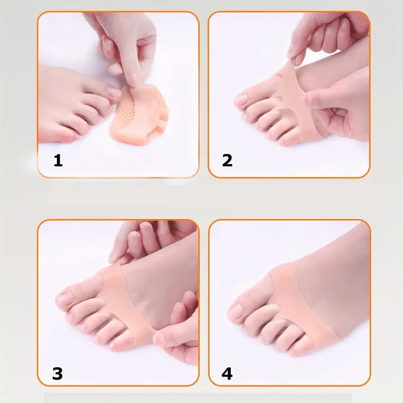 Orthèse de Correction Hallux Valgus en Gel Souple – Séparateur d’Orteils et Coussin Protecteur Anti-Douleur pour Pieds