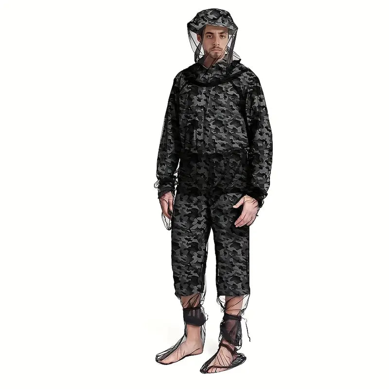 Ensemble complet anti-moustiques et insectes – Vêtements répulsifs antiparasitaires pour activités extérieures