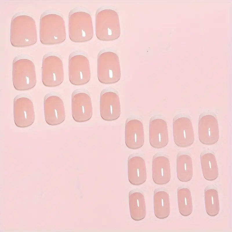 Faux ongles mariage femme – Kit french manucure nude élégante pour mariée et demoiselles d’honneur