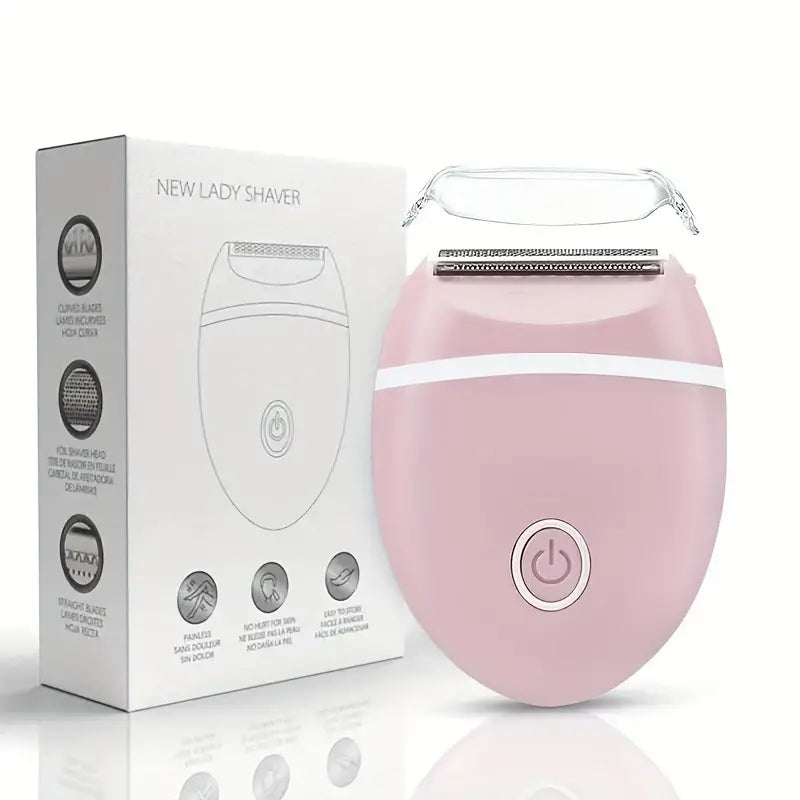 Rasoir Électrique Femme – Épilateur Rechargeable Sans Douleur pour Jambes, Aisselles et Bikini