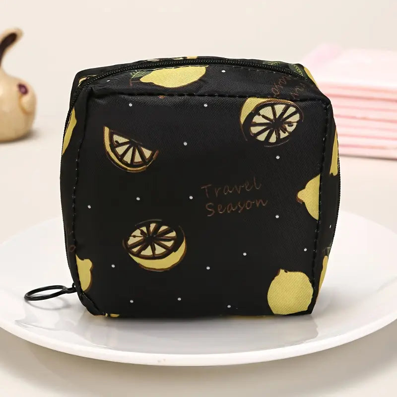 Trousse de maquillage kawaii imperméable Rangement compact et coloré pour cosmétiques
