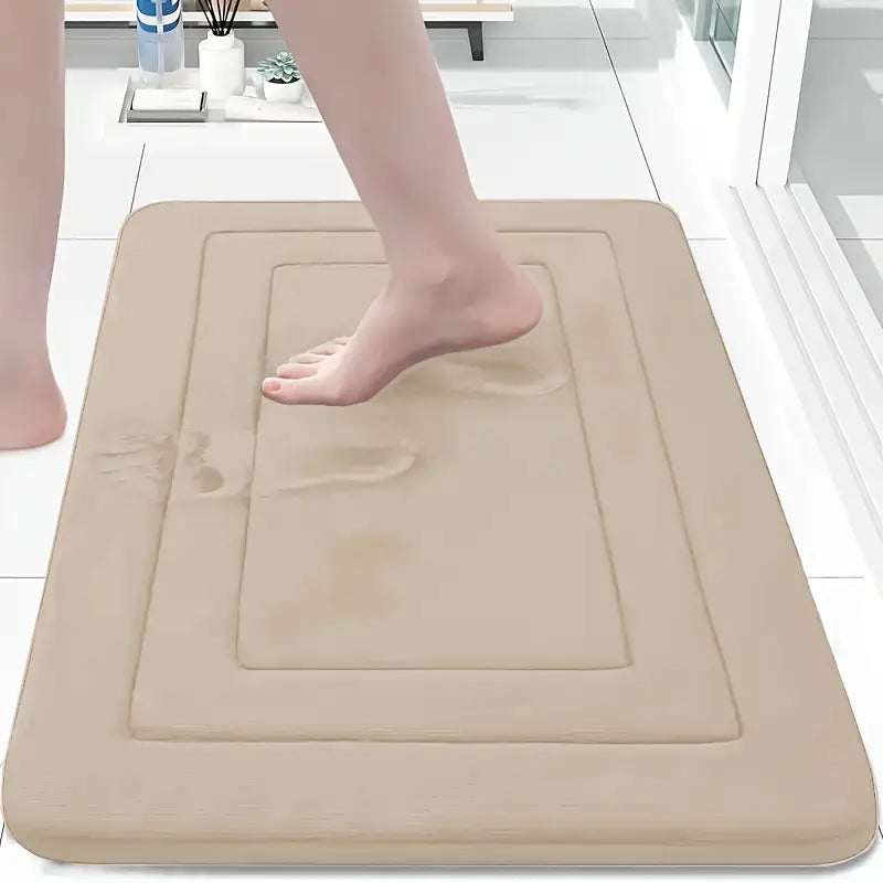 Tapis de Bain Absorbant à Séchage Rapide – Antidérapant et Confortable