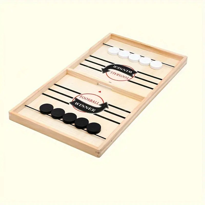 Jeu de société en bois Fast Sling Puck – Jeu d’adresse et de rapidité pour toute la famille | Jeux et Accessoires