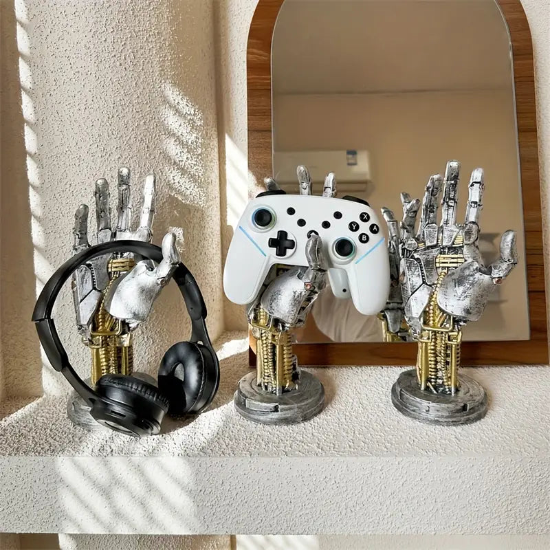 Support de Manette Gaming en Forme de Main Robotique – Accessoire Décoratif et Pratique pour Joueurs
