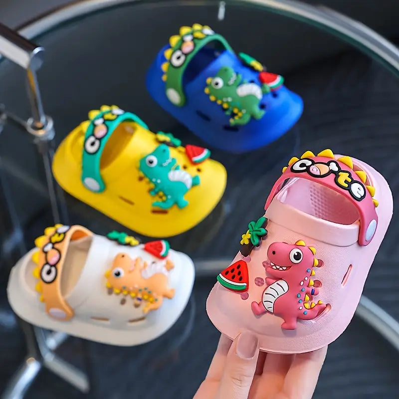Chaussures bébé garçon dino colorées – Sabots légers antidérapants été pour enfants