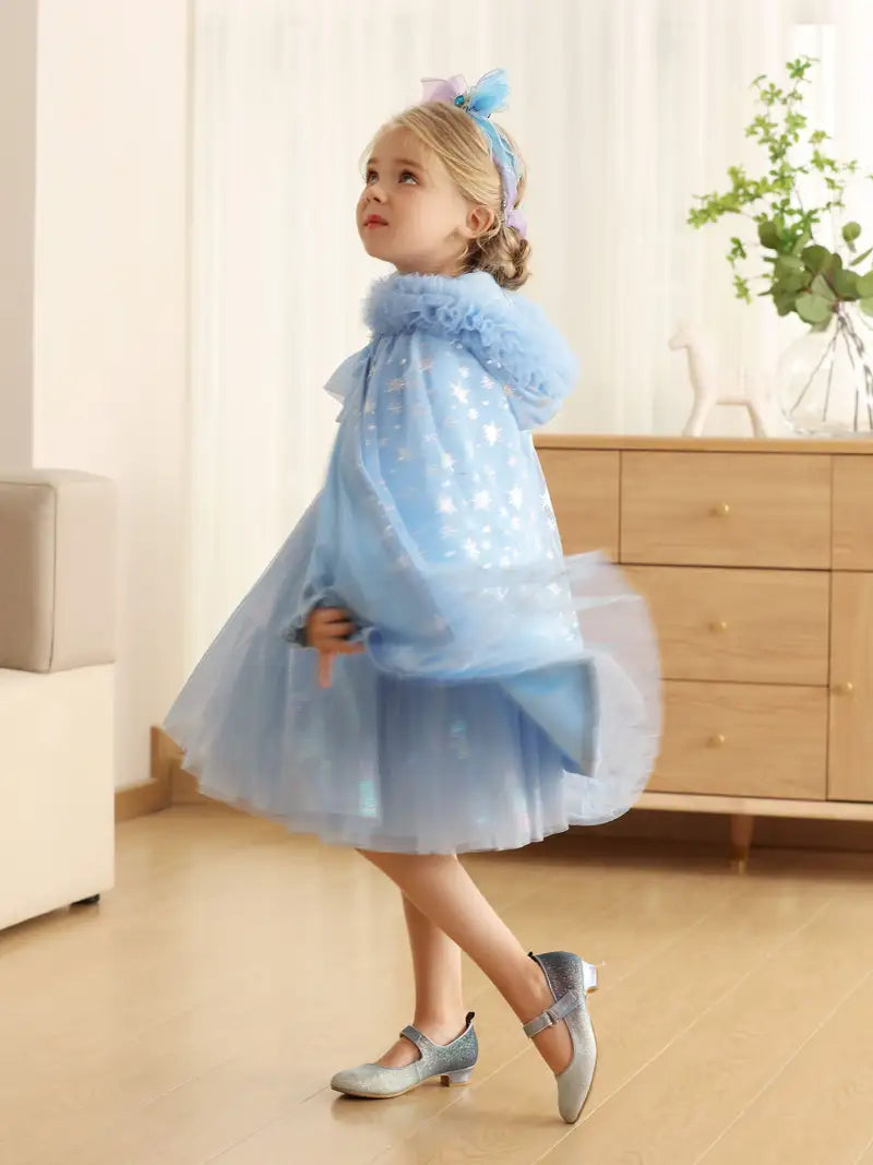 Cape de princesse avec capuche – Déguisement féerique pour fille