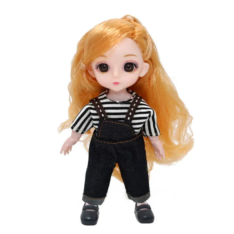 Poupée articulée 16 cm cheveux longs blonds – Jouet mode et jeu d’imitation pour enfants