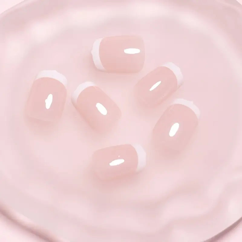 Faux ongles mariage femme – Kit french manucure nude élégante pour mariée et demoiselles d’honneur