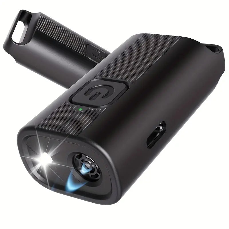 Répulsif à Ultrasons Portable pour Chiens – Dispositif Anti-Aboiement avec Lampe LED, Rechargeable USB et Facile à Transporter