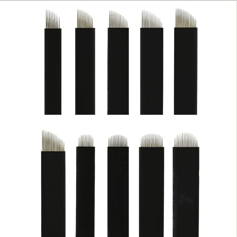 Lames Microblading Stériles à Usage Unique – 20 Pointes Différentes pour Sourcils Précis