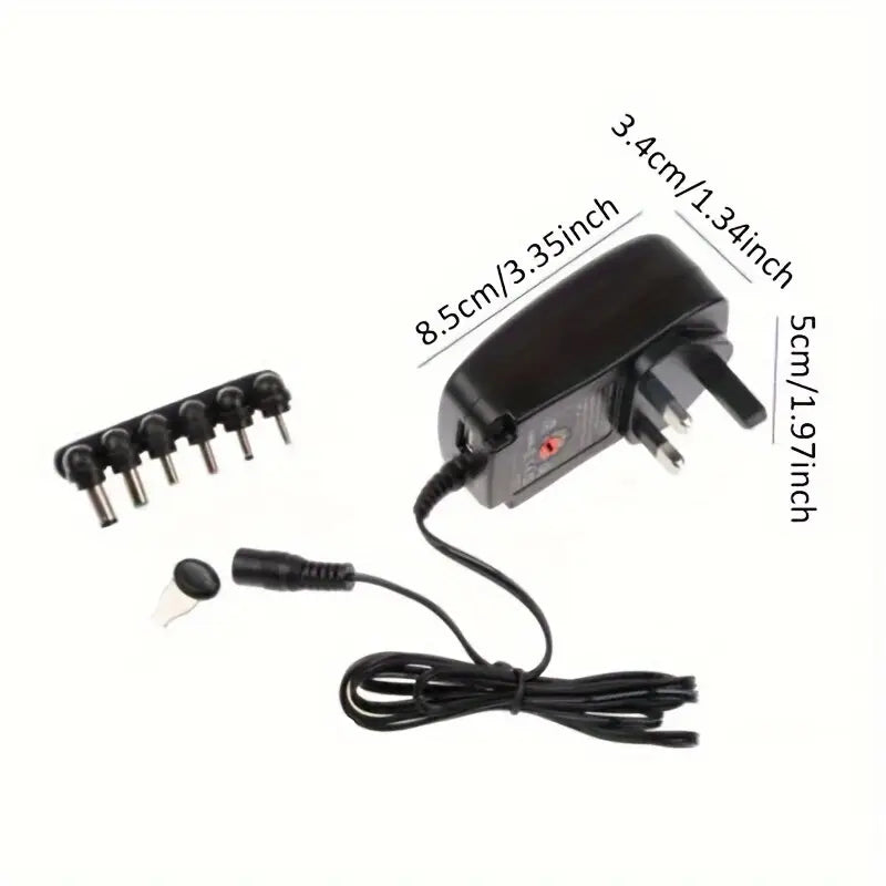 Adaptateur Secteur Universel 3-12V – Chargeur Alimentation AC/DC avec Embouts Multiples et Tension Réglable