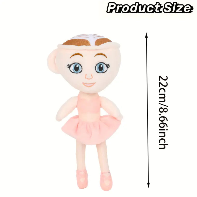 Peluche danseuse ballerine rose – Jouet doux et câlin pour enfants