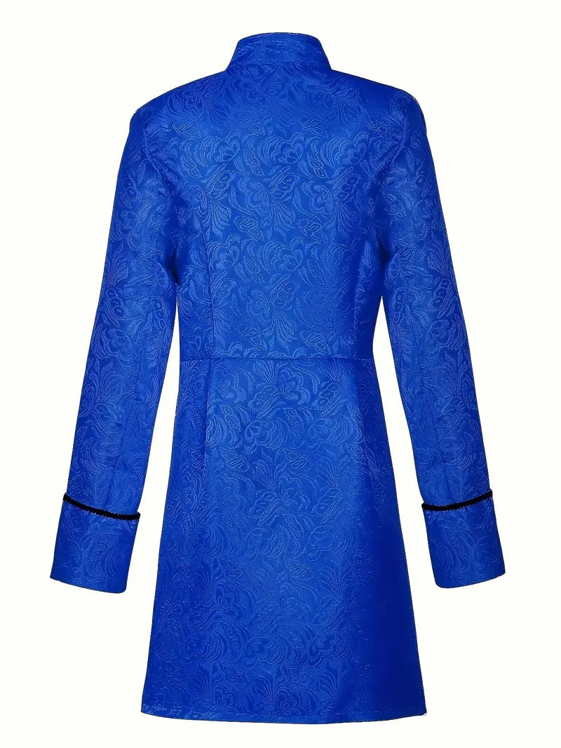 Manteau fantaisie homme gothique – Veste longue brocart style victorien et steampunk