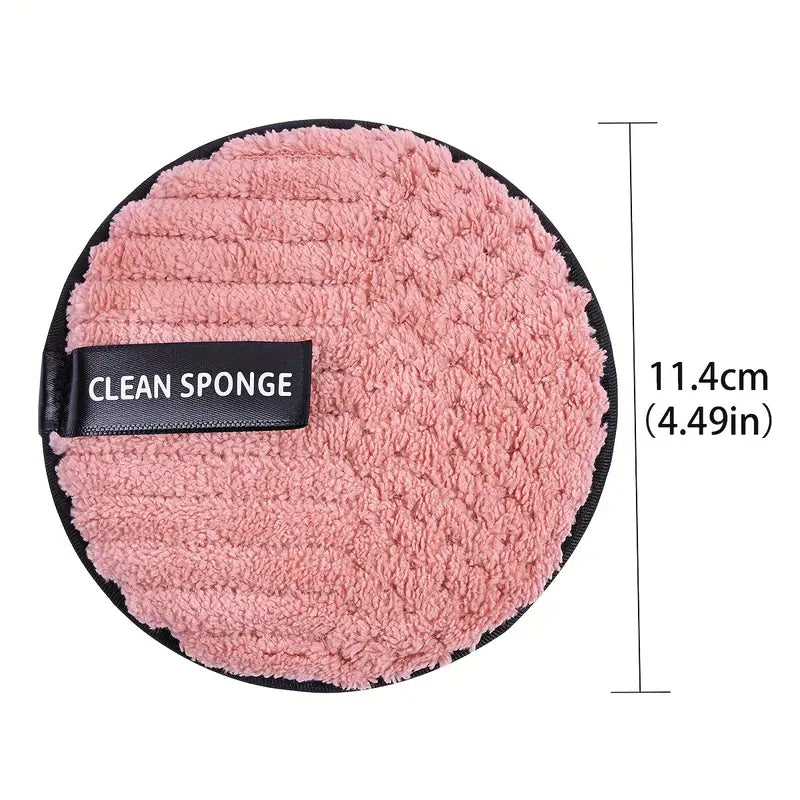 Disques Démaquillants Réutilisables en Microfibre – Lot de 5 Lingettes Lavables Douces & Écologiques pour Nettoyage Visage