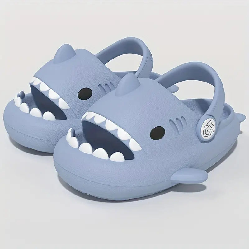 Sabots garçon requin bleu – Mules d’été antidérapantes et confortables pour enfant
