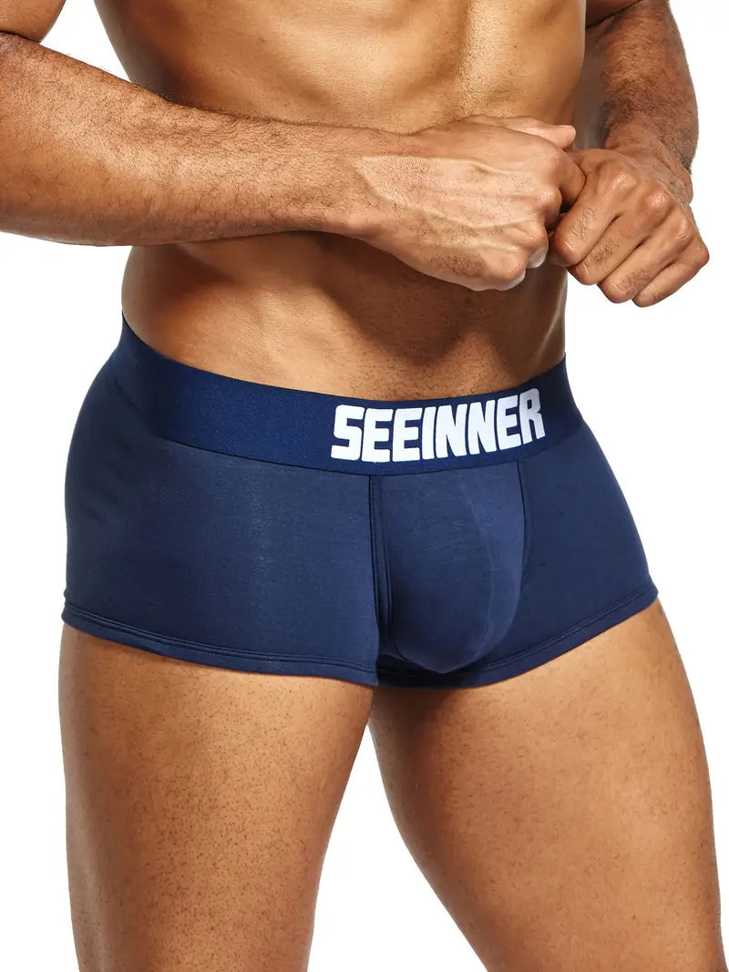 Boxer sexy homme – Sous-vêtement moulant SEEINNER confortable et séduisant