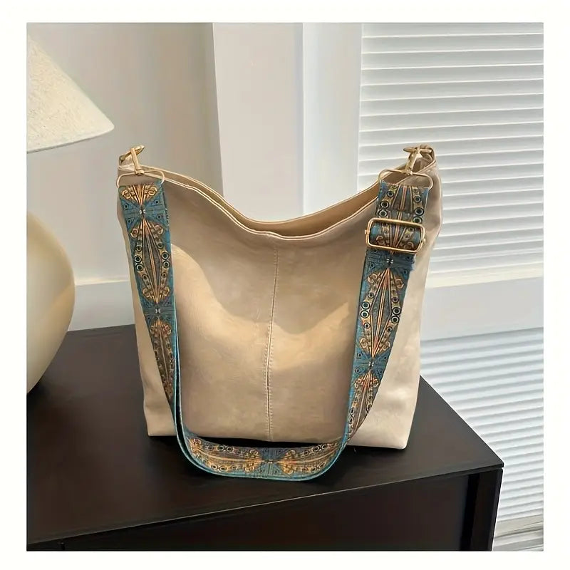 Lot de sacs à main femme Sac cabas chic avec bandoulière large brodée