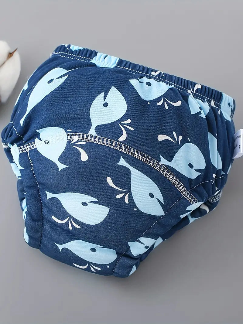 Lot de 6 Couches Lavables Bébé Réutilisables – Culottes d’Apprentissage Étanches avec Motifs Colorés