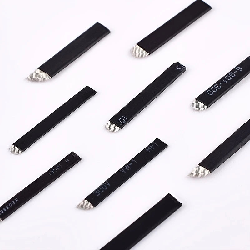 Lames Microblading Stériles à Usage Unique – 20 Pointes Différentes pour Sourcils Précis