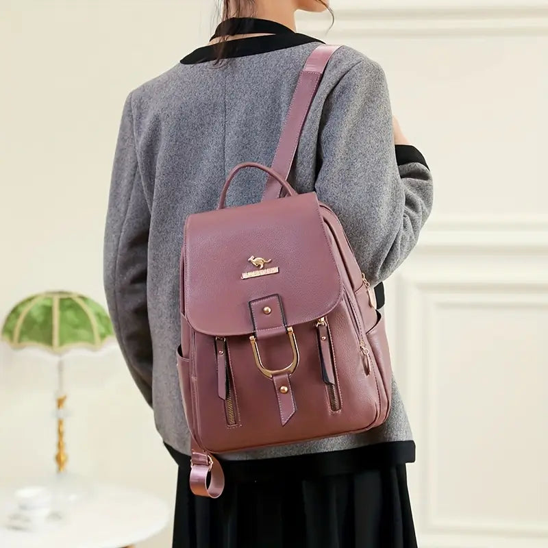 Sac à dos décontracté femme – Élégant, en simili cuir, pratique et tendance