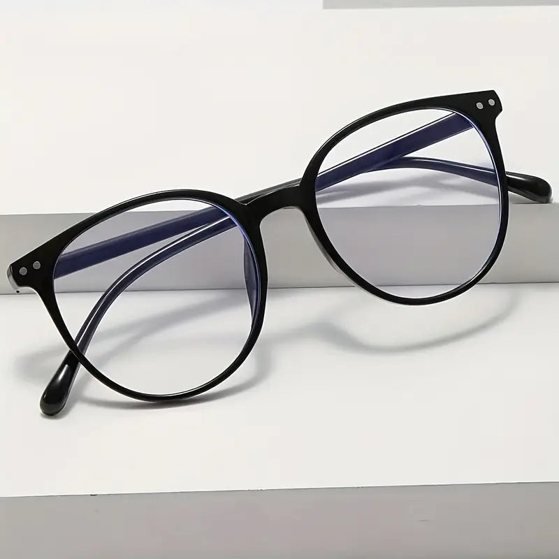 Lunettes de vue femme rétro – Monture noire ronde élégante et tendance