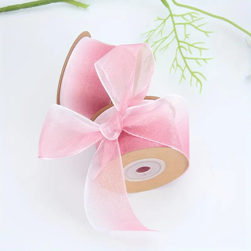 Rubans dégradés satinés – Bobines colorées pour emballage cadeau, DIY et décoration artisanale