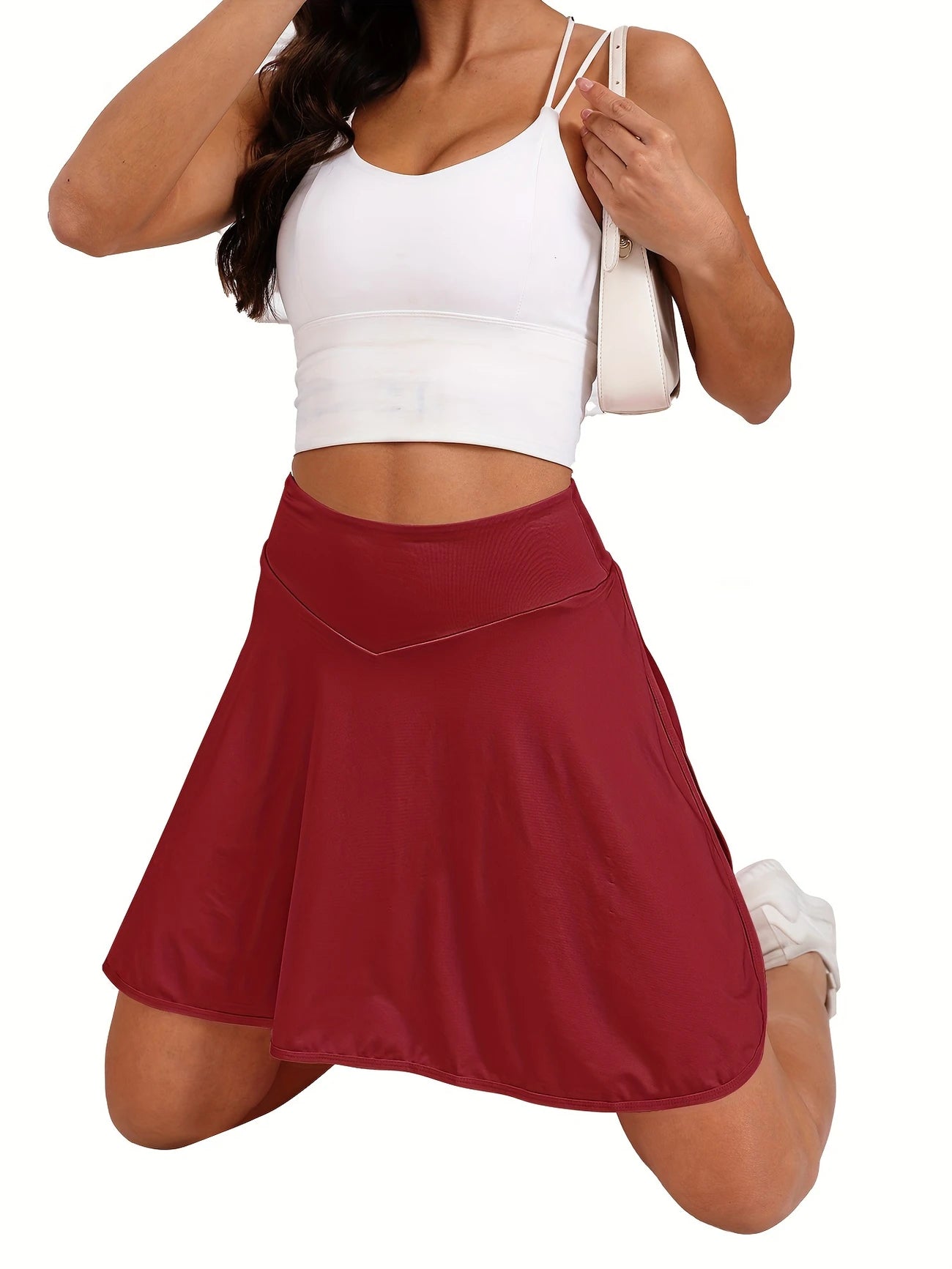 Jupe de Golf Femme avec Short Intégré – Fluide, Confortable et Taille Haute