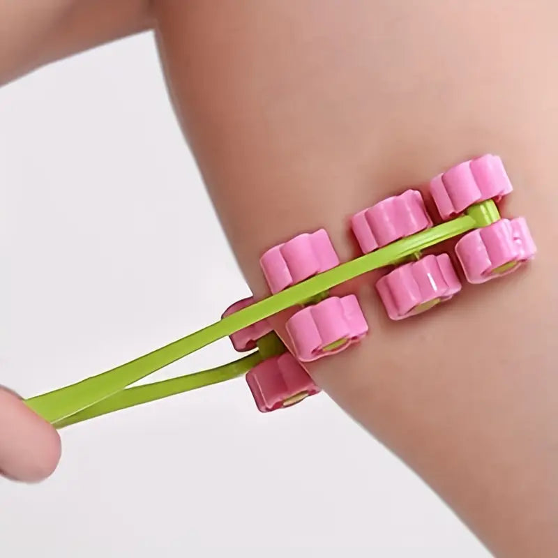 Masseur Visage à Fleurs pour Ovale du Visage – Rouleau Lymphatique Anti-Ride et Raffermissant à Effet Relaxant