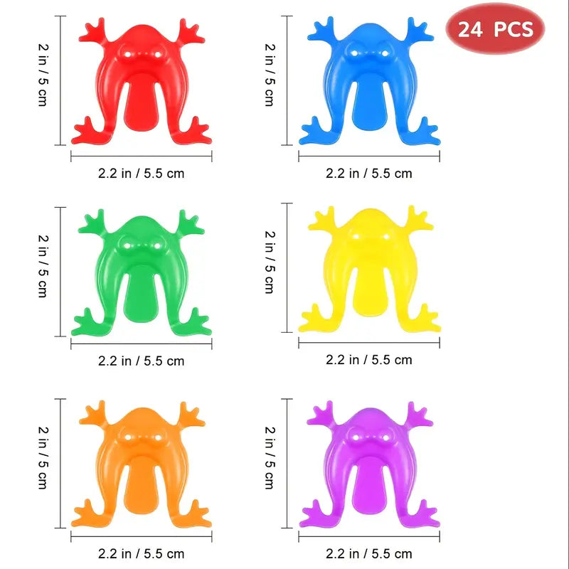 Grenouilles Sautantes en Plastique – Petits Jouets Colorés pour Animation d’Anniversaire, Kermesse et Pochettes Surprise