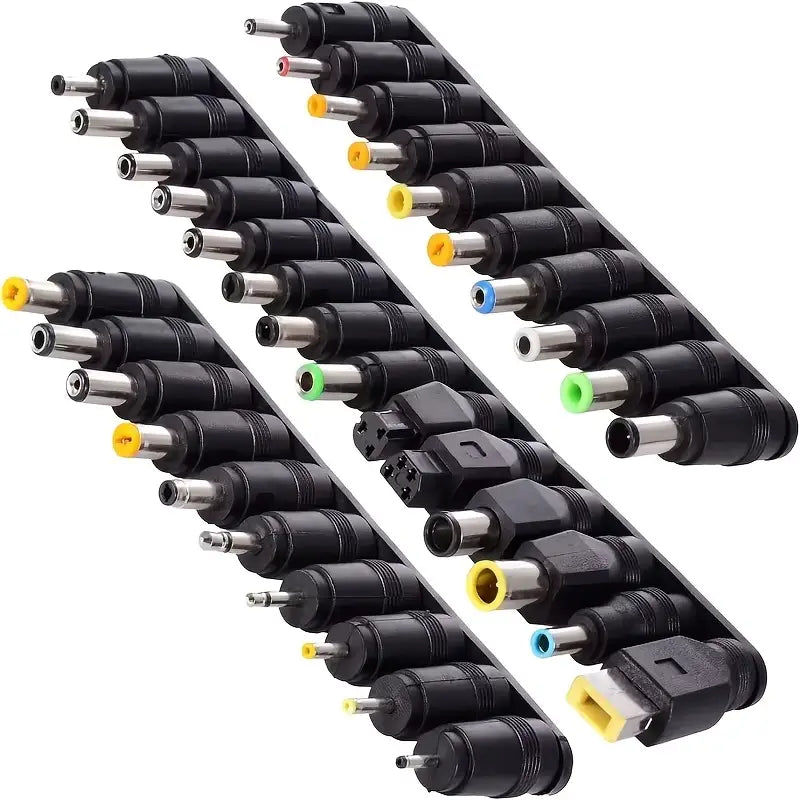 Kit 34 Embouts de Charge Universels – Adaptateurs pour PC Portable, Alimentation, Chargeur DC & USB