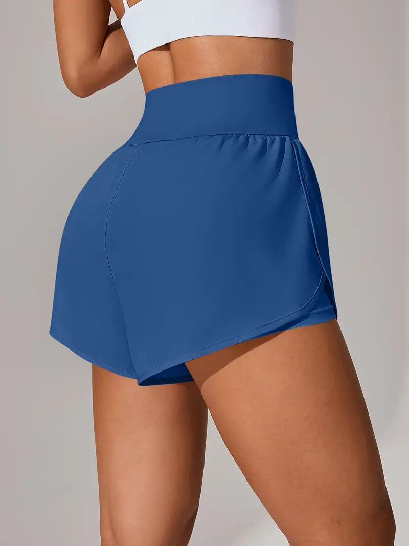 Short de sport femme taille haute – Short fitness respirant et confortable pour entraînement