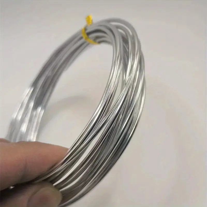 Fil d’Aluminium Souple Argenté – Matériau Industriel Polyvalent pour Bricolage, Modélisme et Applications Techniques