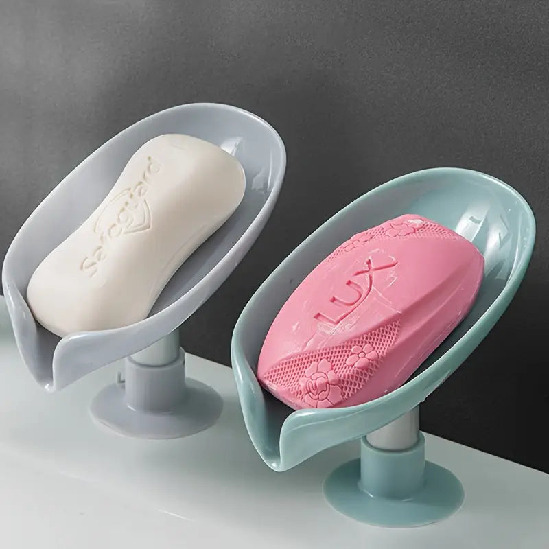 Porte-Savon Égouttoir Auto-Drainant – Support Incliné Antidérapant pour Lavabo, Douche ou Évier