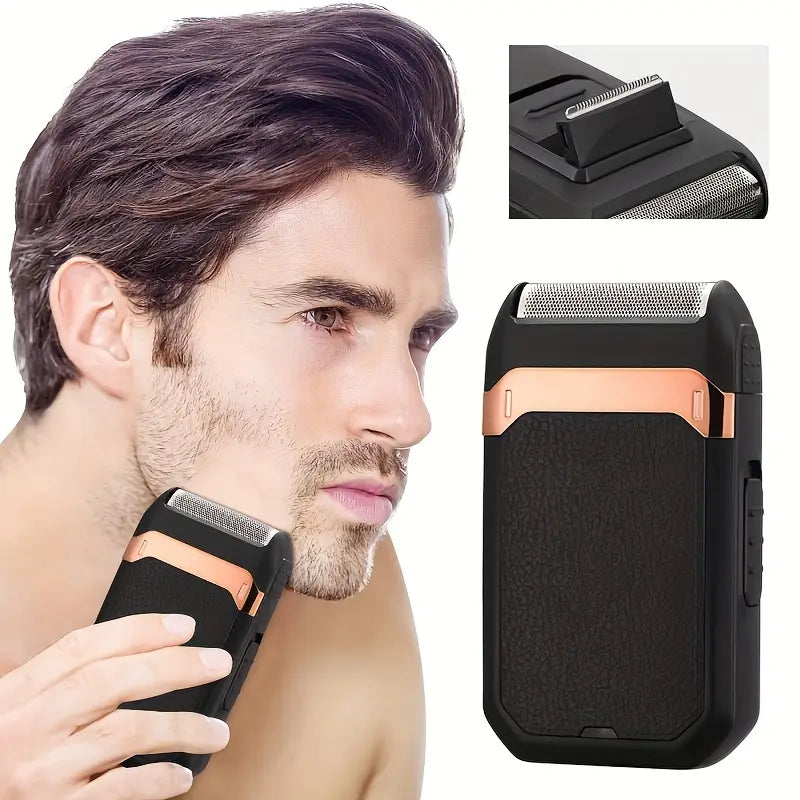 Rasoir Électrique Rechargeable pour Homme – Rasage Précis avec Tondeuse Intégrée et Double Grille