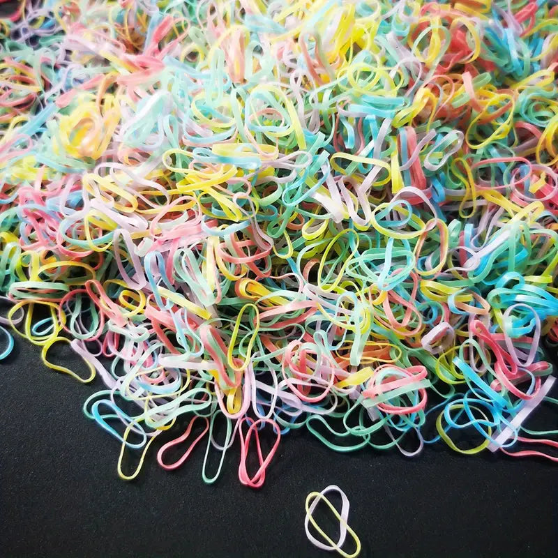 Lot d’Élastiques Noirs Mini pour Cheveux Enfant – Accessoires Discrets et Résistants