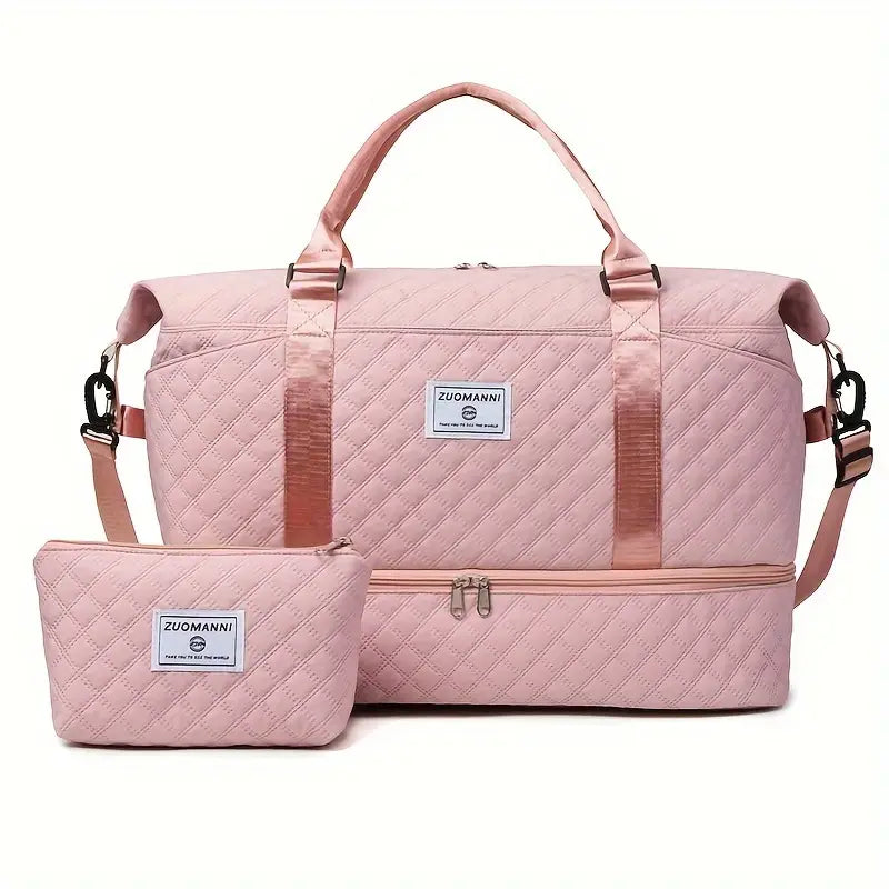 Sac de voyage homme avec trousse assortie  Grand sac à main multifonction et élégant