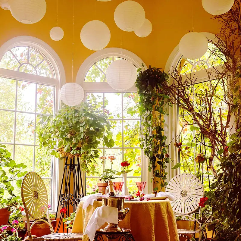 Lanternes LED suspendues pour extérieur – Ambiance romantique pour dîners, mariages et fêtes en plein air