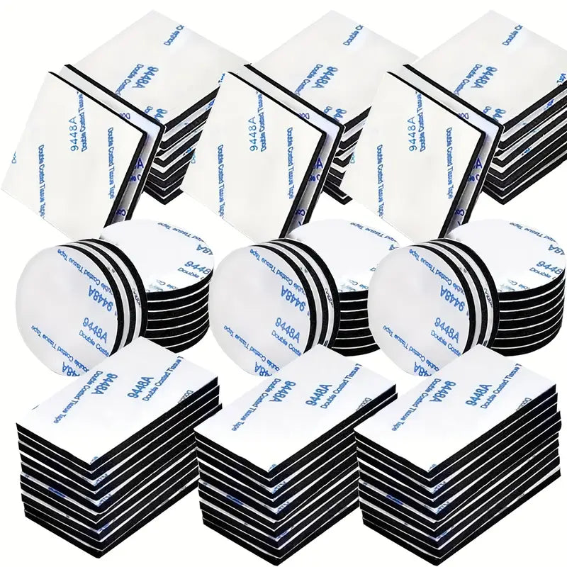Pastilles adhésives double face 3M – Carrées et rondes, ultra-fortes pour fixation murale, bricolage et objets du quotidien