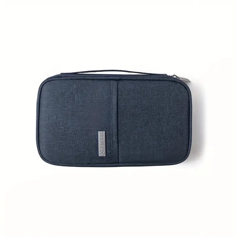 Organiseur de Voyage Multifonction – Pochette de Rangement Étanche pour Passeports, Câbles et Accessoires