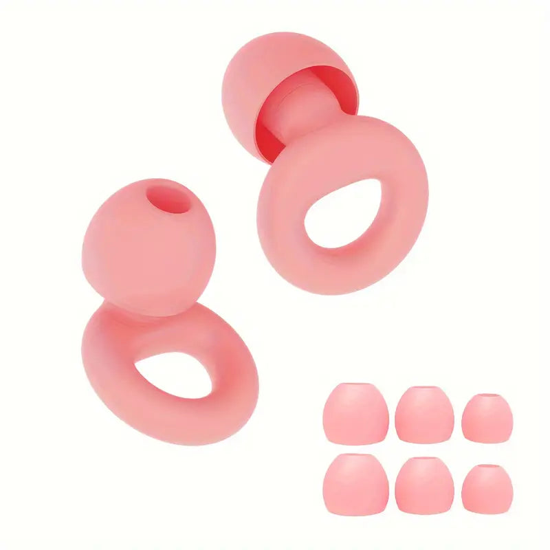 Bouchons d’oreilles sport en silicone – Protection anti-bruit et étanche pour natation, fitness et plein air (lot de 6