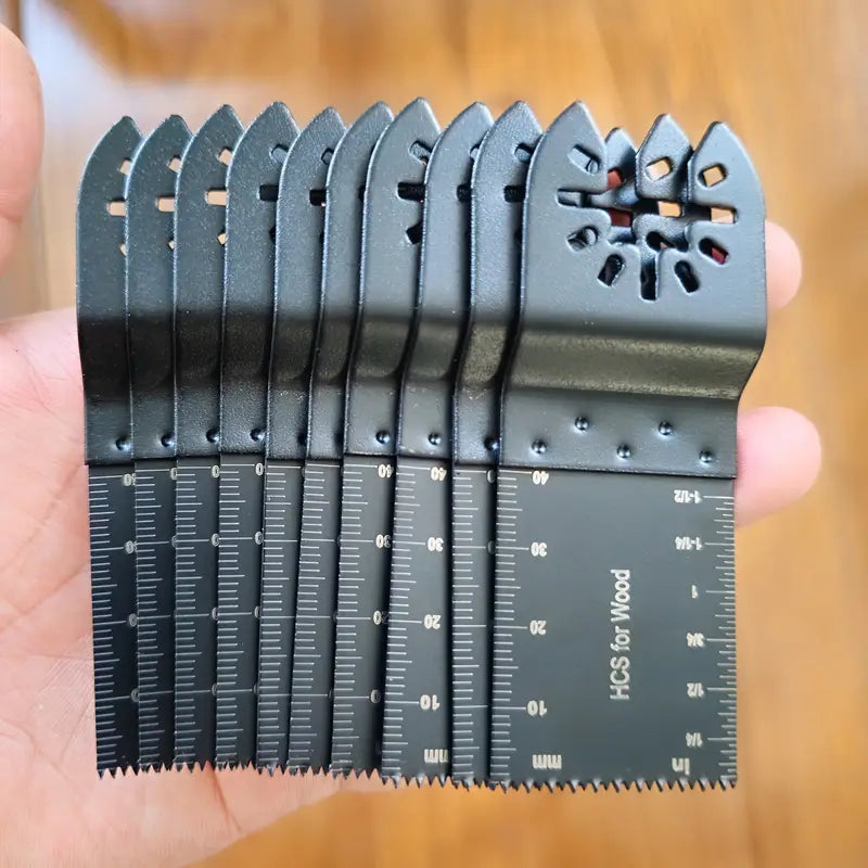 Lame de Scie Oscillante HCS pour Bois – Accessoire de Remplacement Universel avec Graduation de Précision